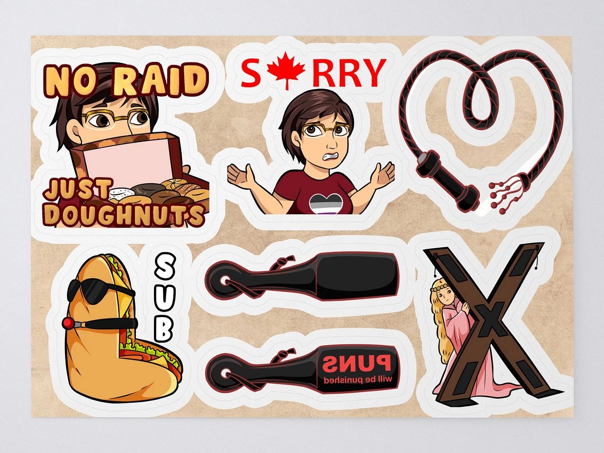 Commissioned Emotes sticker set 🇦🇺 🇨🇦 🇪🇺 🇺🇸 product image (1)