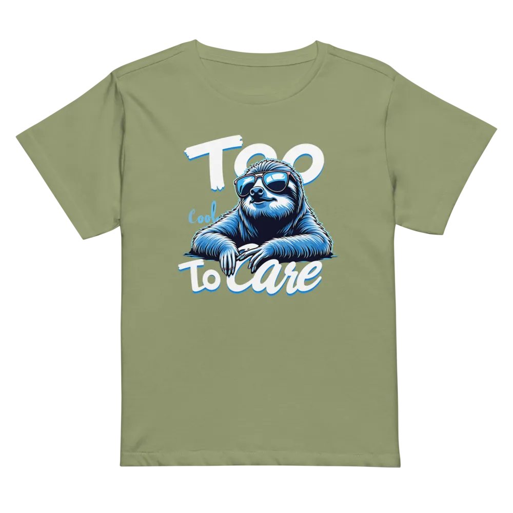 Chill Sloth Graphic High-Waisted Tee product image (32)