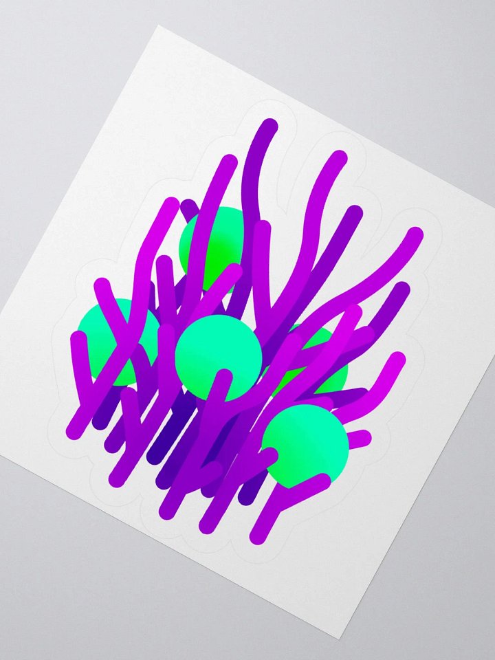 Reef and Algae Artwork Sticker product image (2)