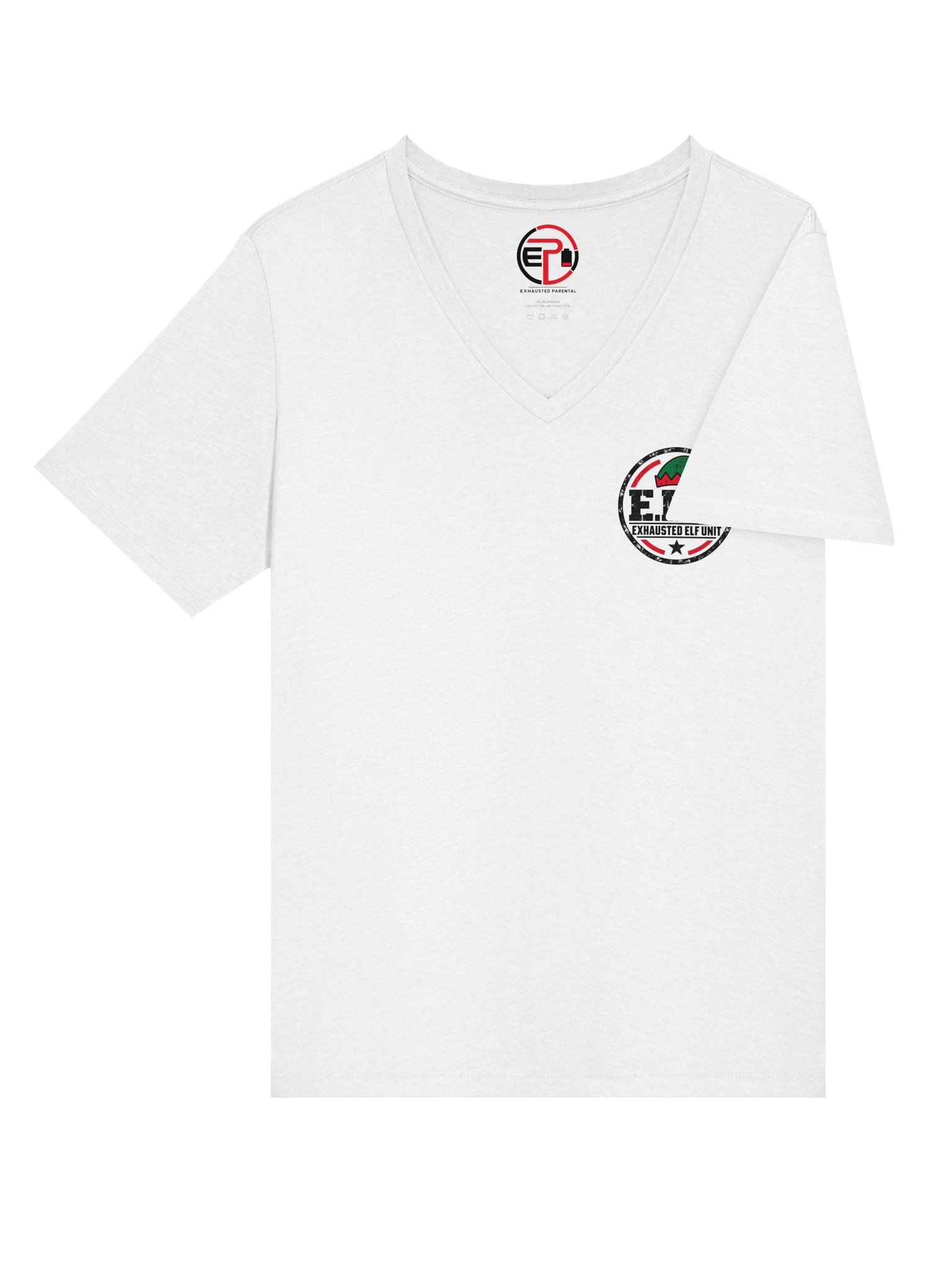 Exhausted Elf Unit Women's V-Neck | White product image (4)