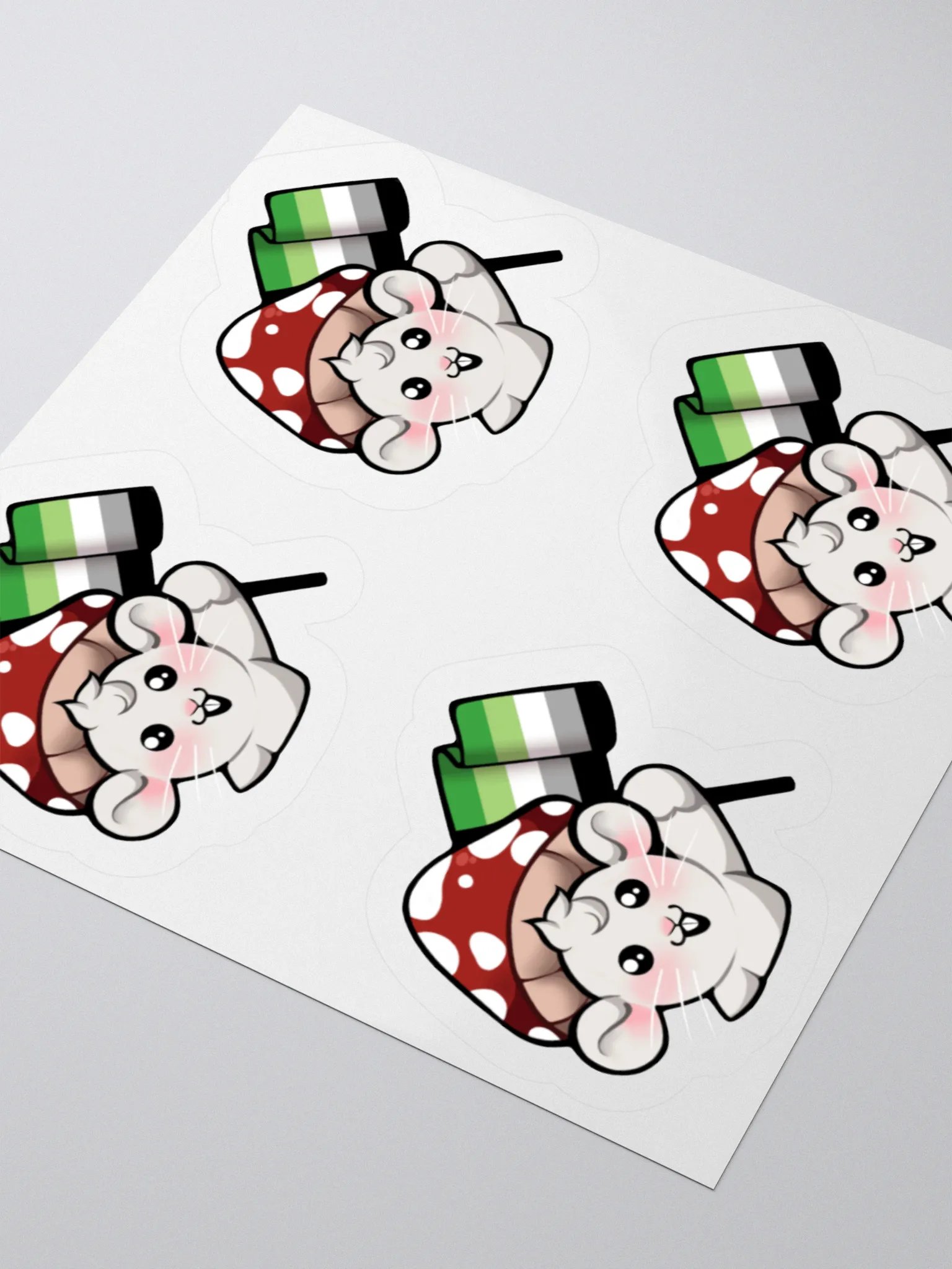 Aromantic Pride Flag Stickers product image (3)