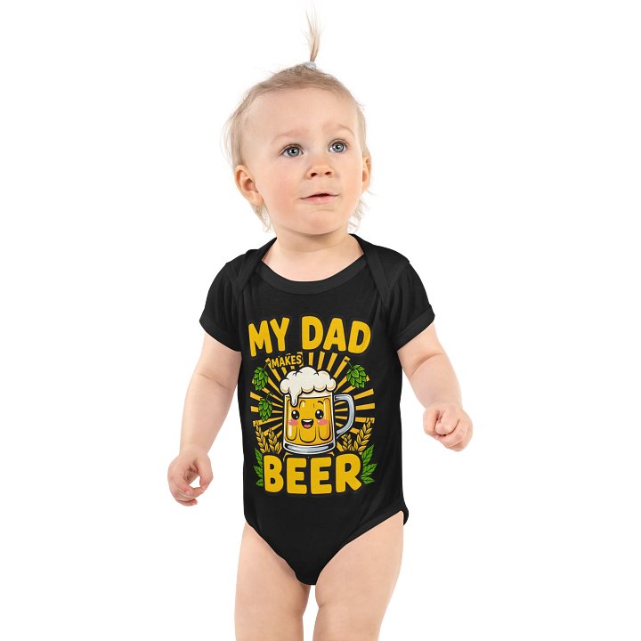 Hoppy Dad Beer Baby Onesie product image (1)