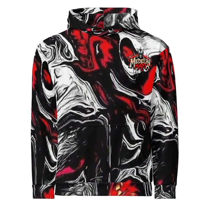 Red Marble All-Over Print Hoodie product image (1)