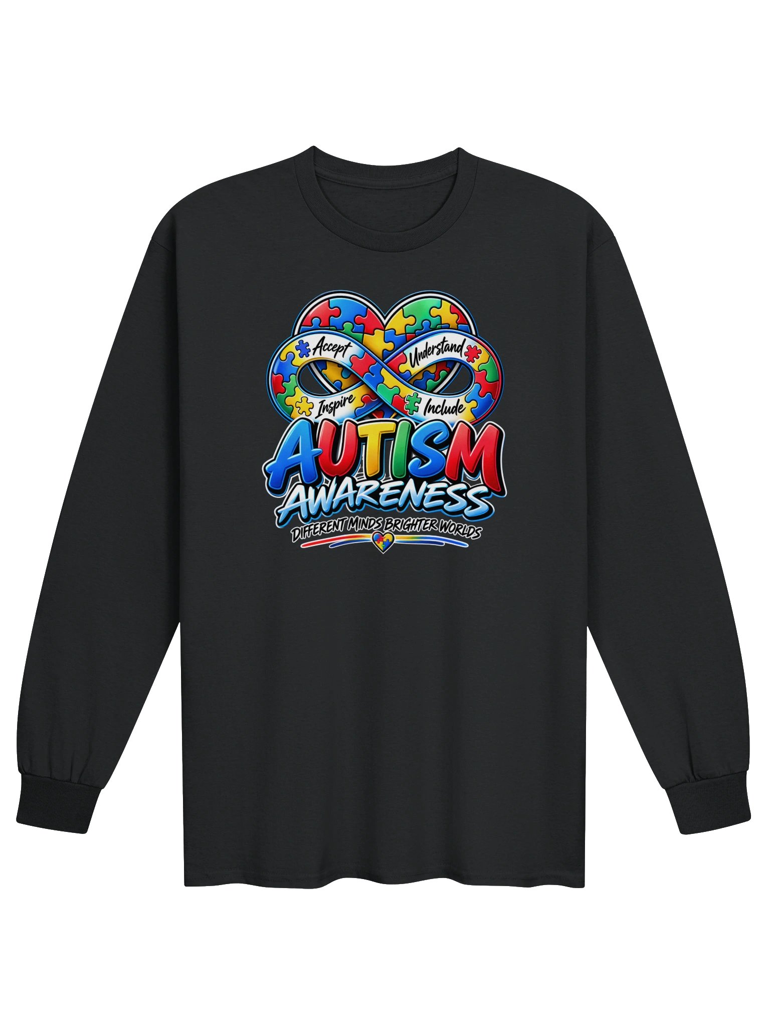 Blacktop Brand "Autism Awareness" Long-Sleeve Tee product image (4)
