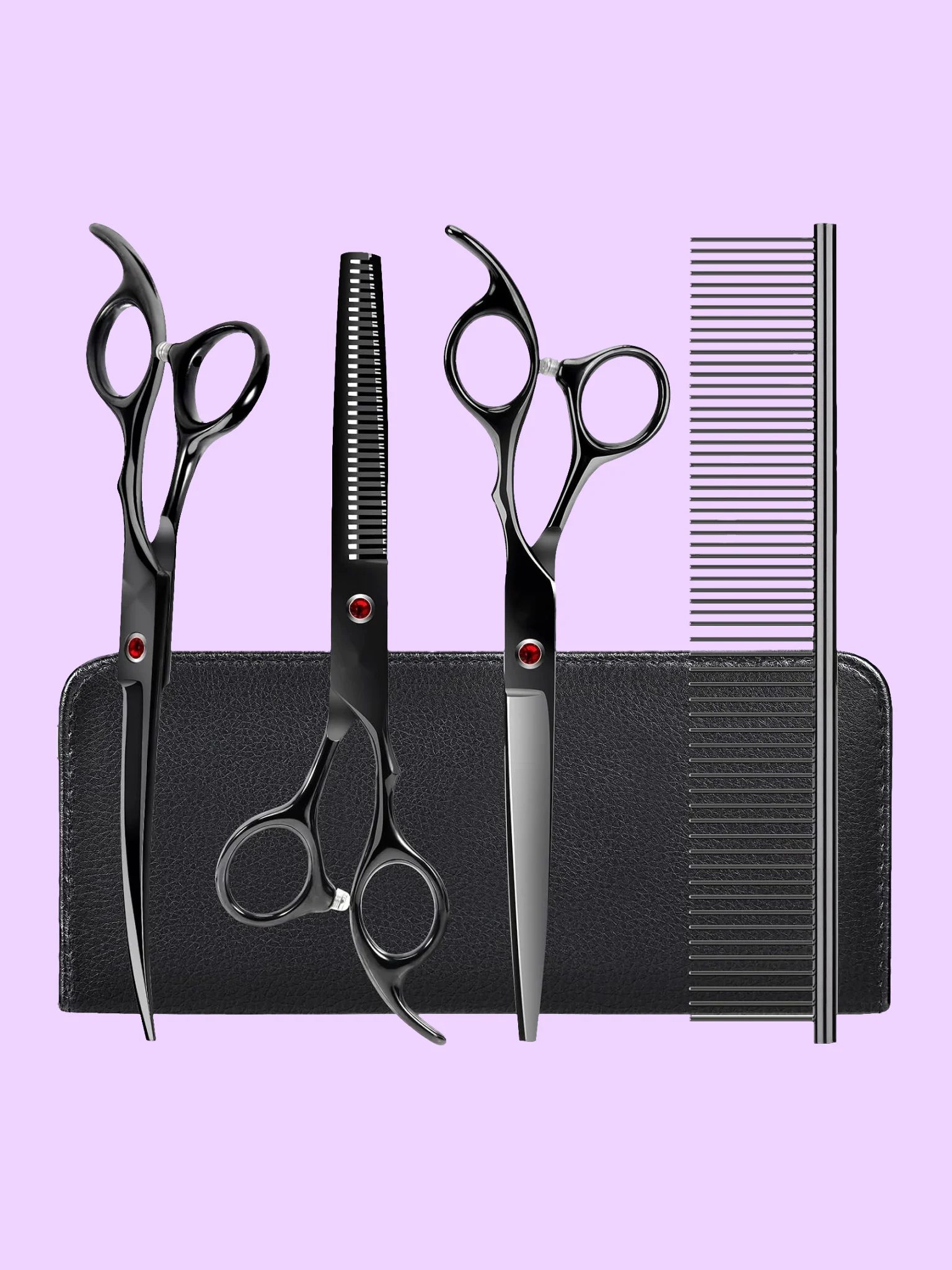 Dog and Cat Grooming Scissors Set with Safety Round Tips product image (2)