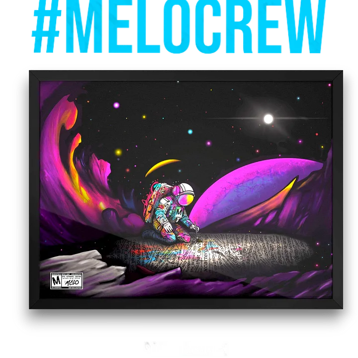 #MELOtober 2023 Personalized MELO CREW Founders - Framed Poster | #MadeByMELO product image (2)