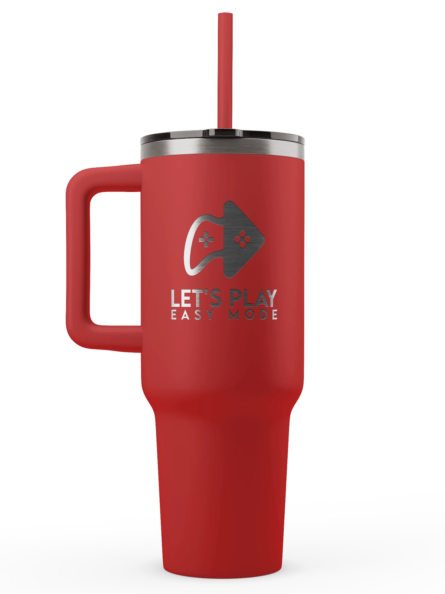 Let’s Play Easy Mode Vacuum Insulated Travel Tumbler - Red product image (1)
