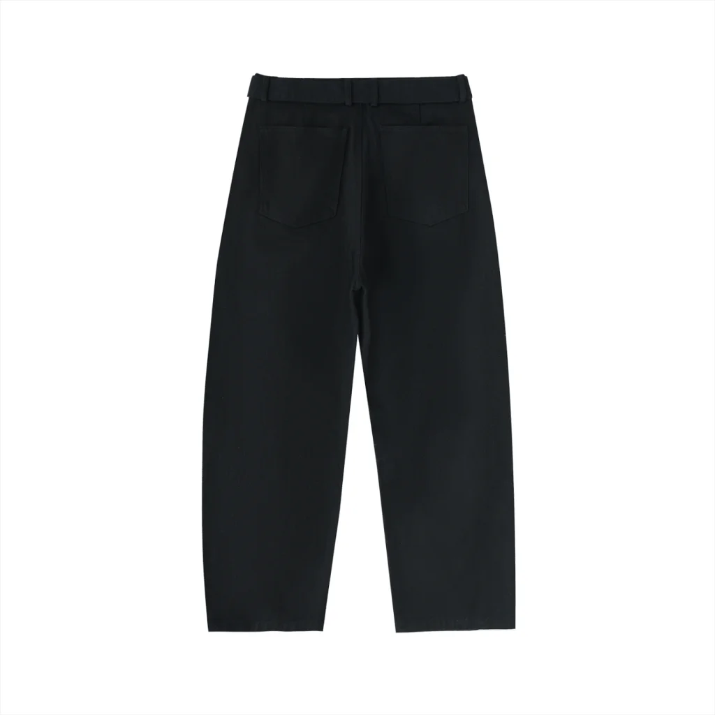Twisted-Seam Belted Curved-Blade Pants product image (2)