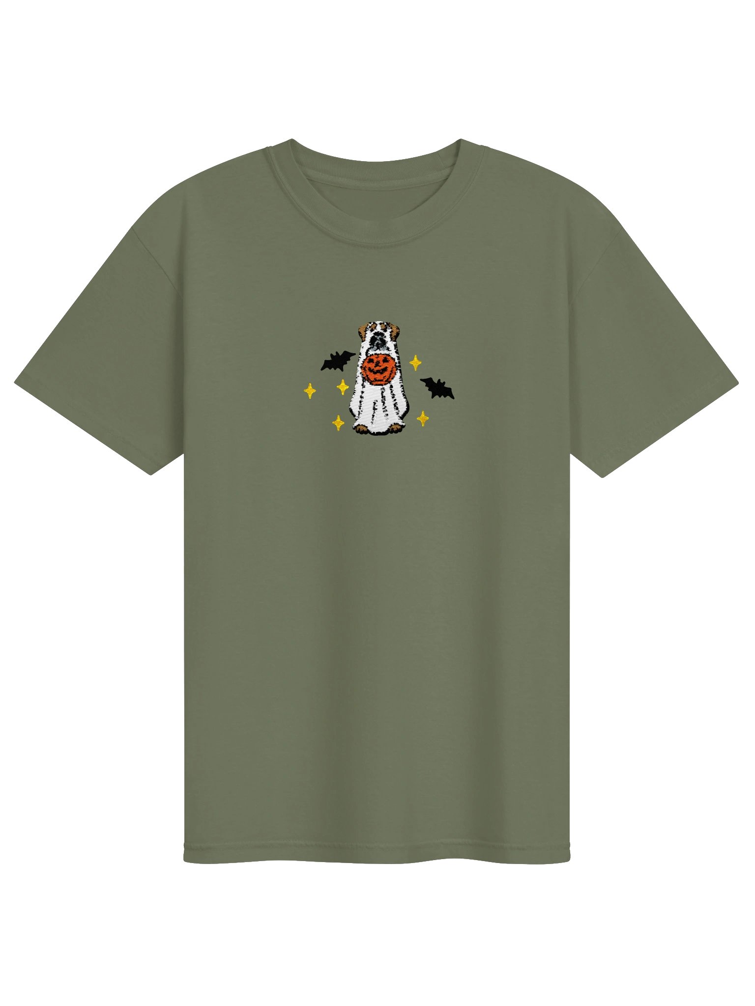 Halloween Great Dane(Tan) Embroidered T-Shirt product image (9)
