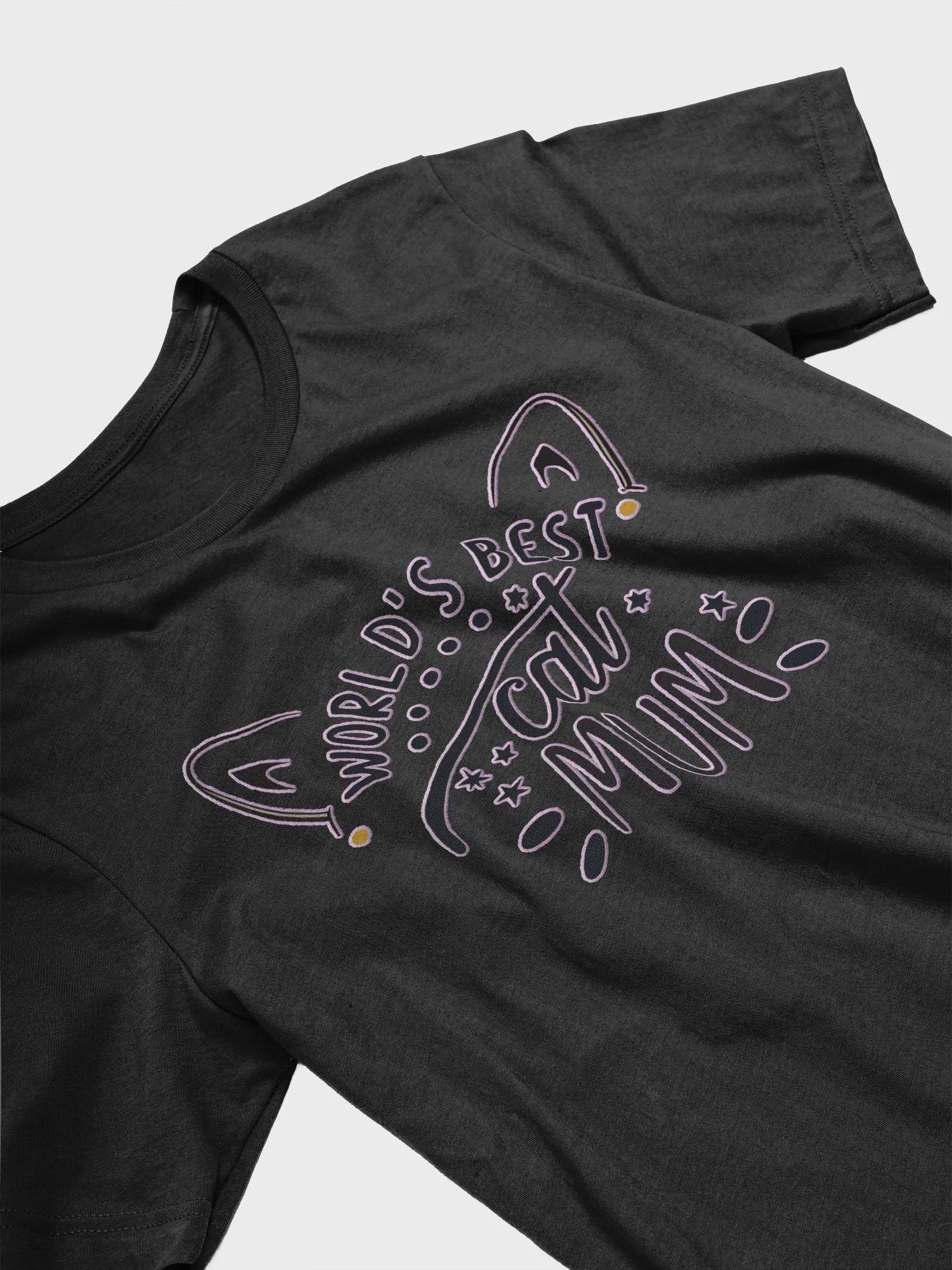 World's Best Cat Mum Supersoft T-Shirt product image (3)