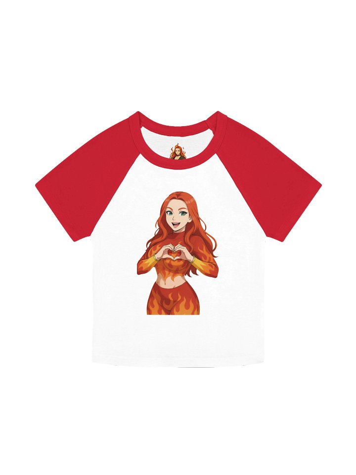 Flamey Micro Rib Raglan Baby Tee product image (1)