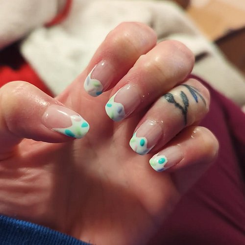 Okay but how cute are my birthday nails