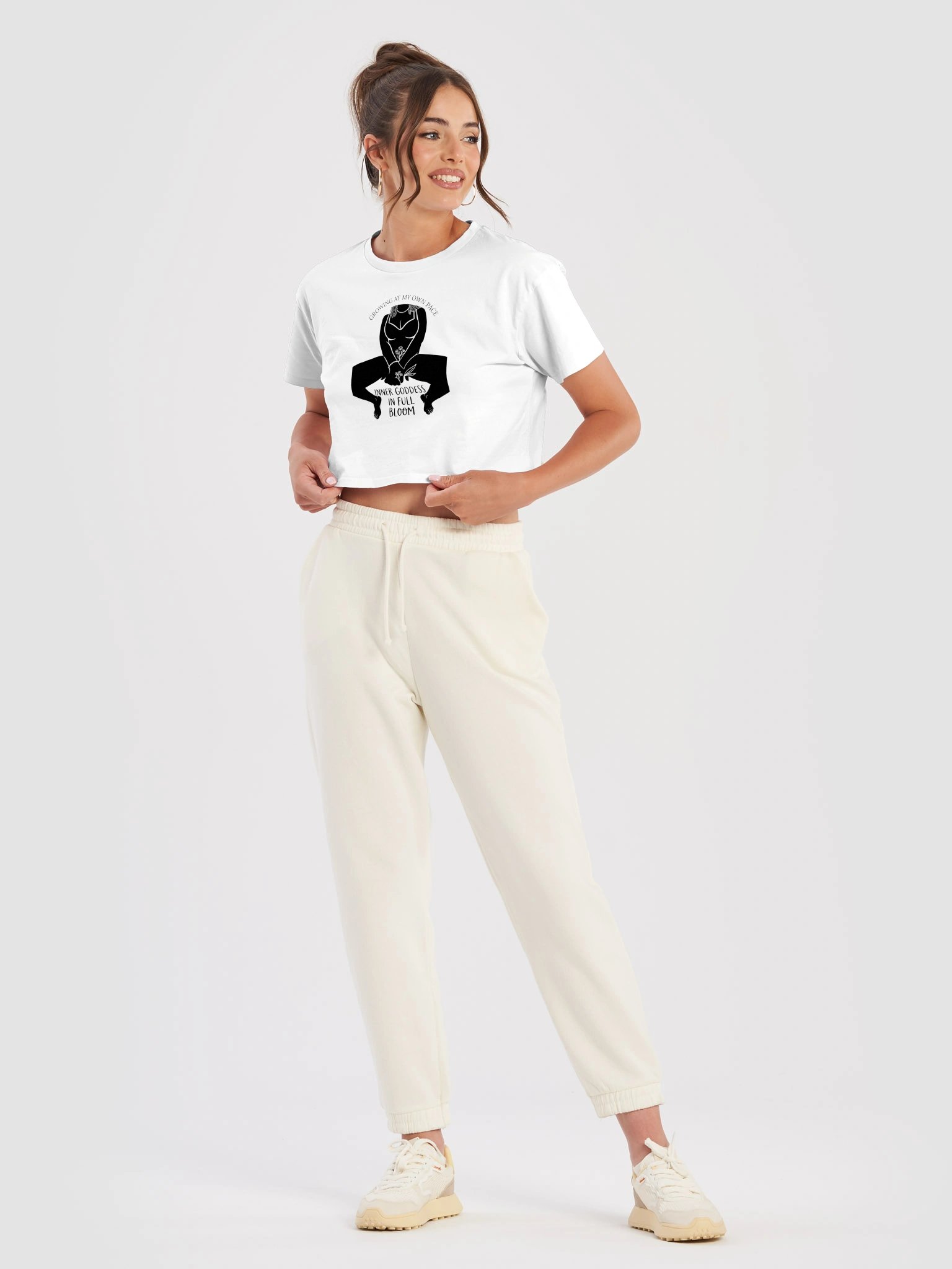 Inner Goddess Graphic Cropped Tee product image (9)