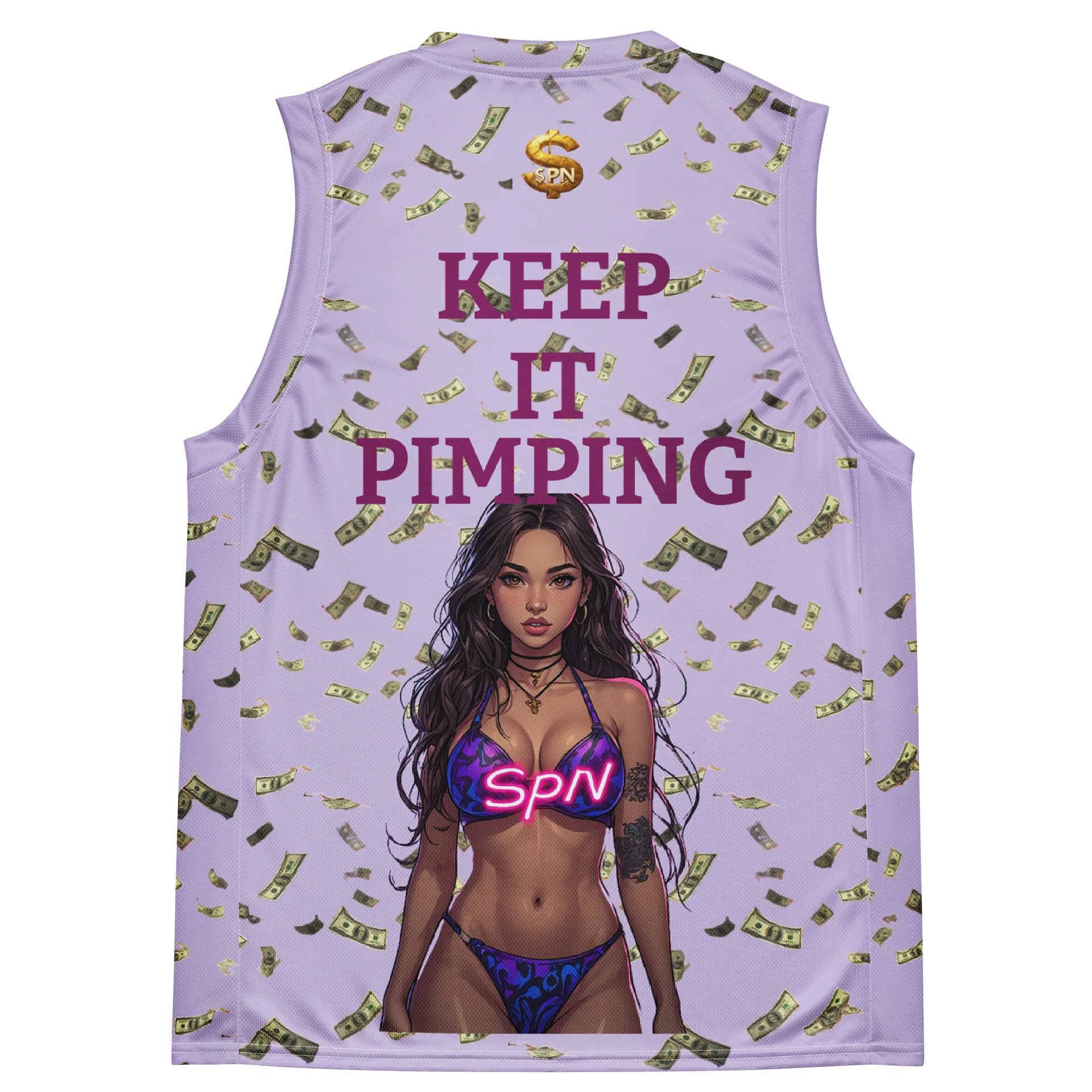 keep it pimping Recycled Basketball Jersey product image (4)