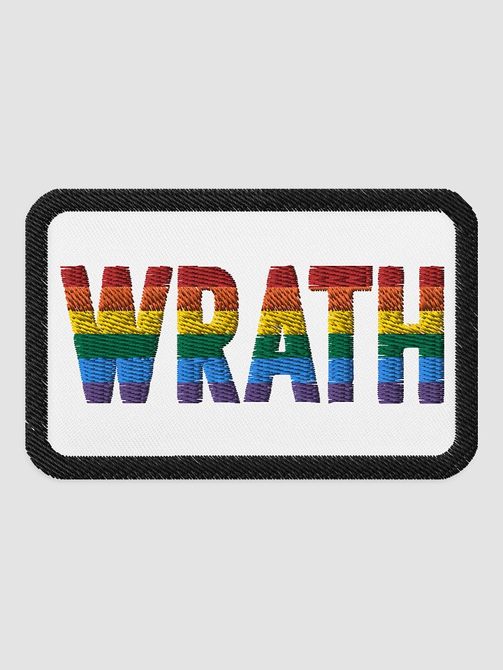 WRATH Pride 4 inch rectangle patch product image (1)
