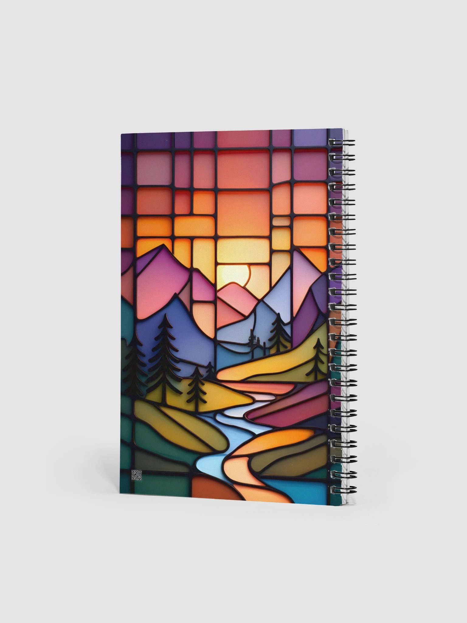 Sunset Mosaic Spiral Notebook product image (2)