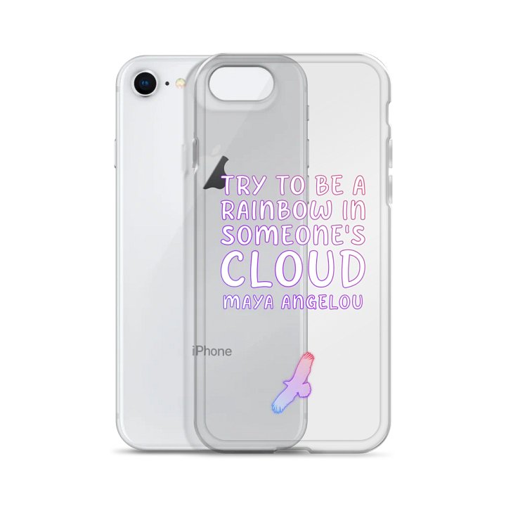 Try To Be A Rainbow Atlas Quote iPhone® Case product image (55)