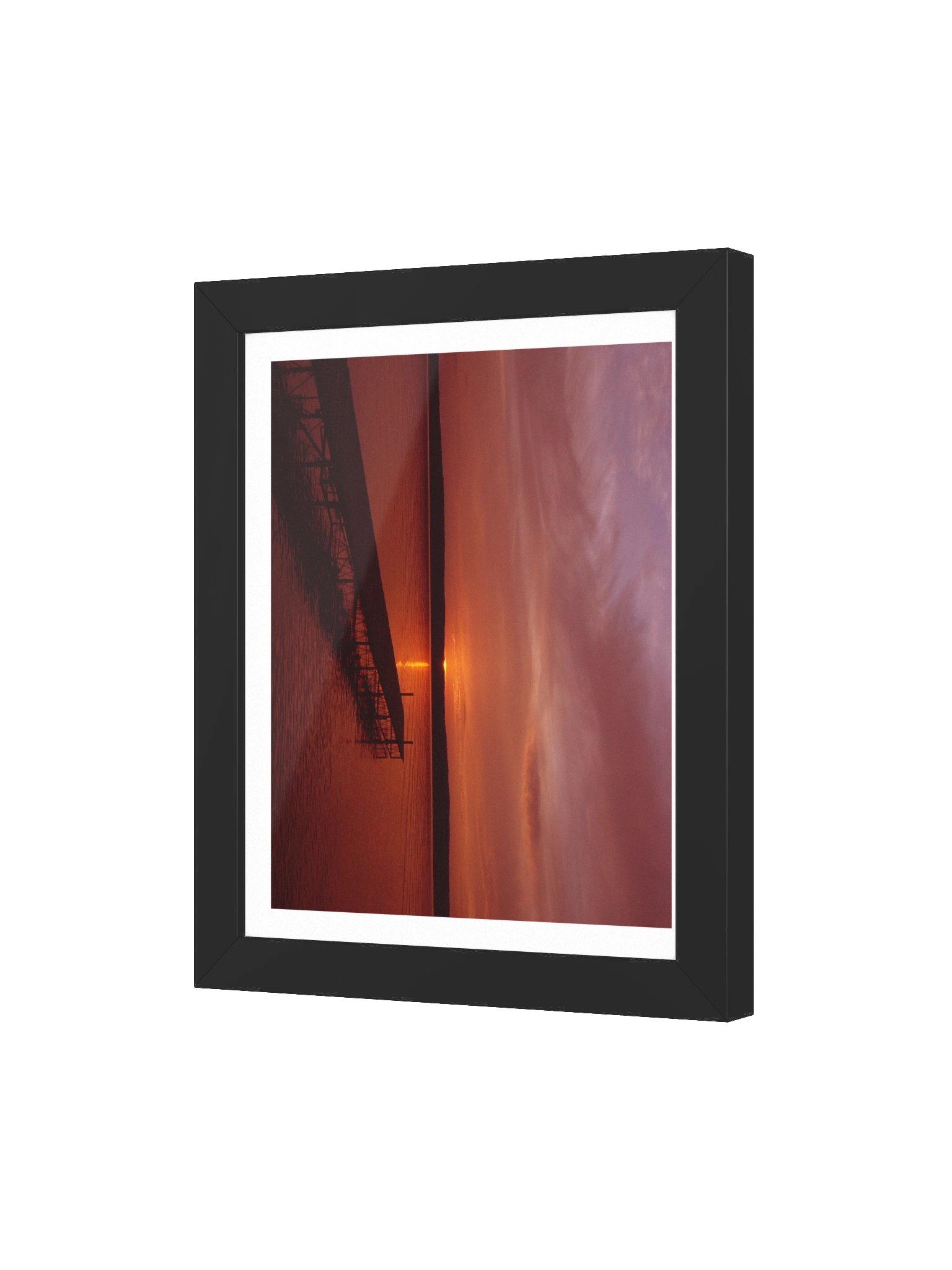 Sunset Dock Print (with frame) product image (5)