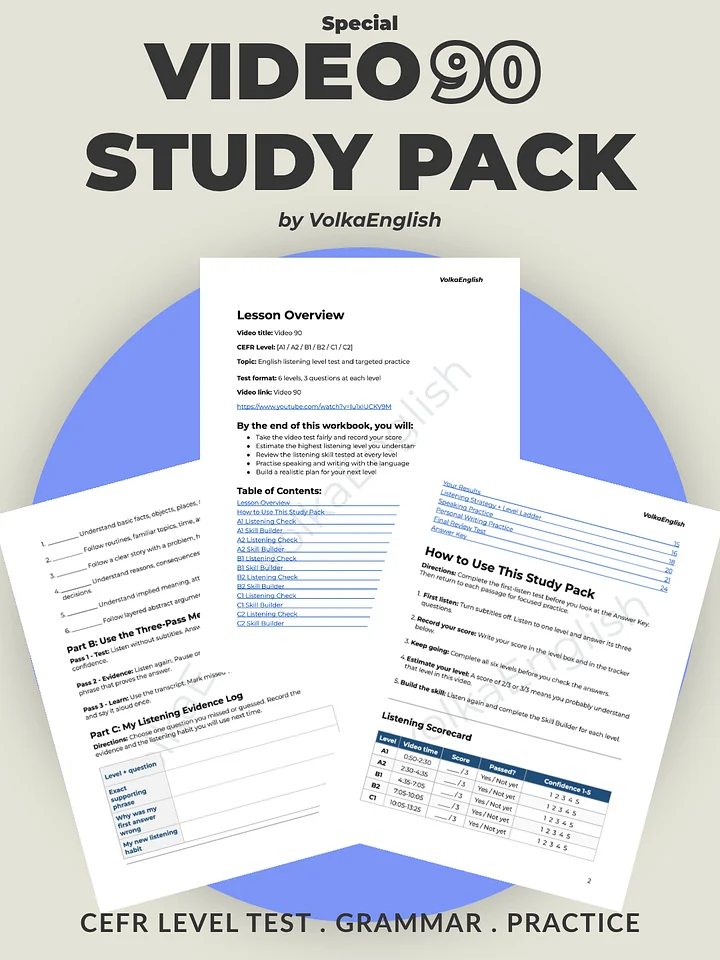 Special Video 90 Study Pack product image (1)