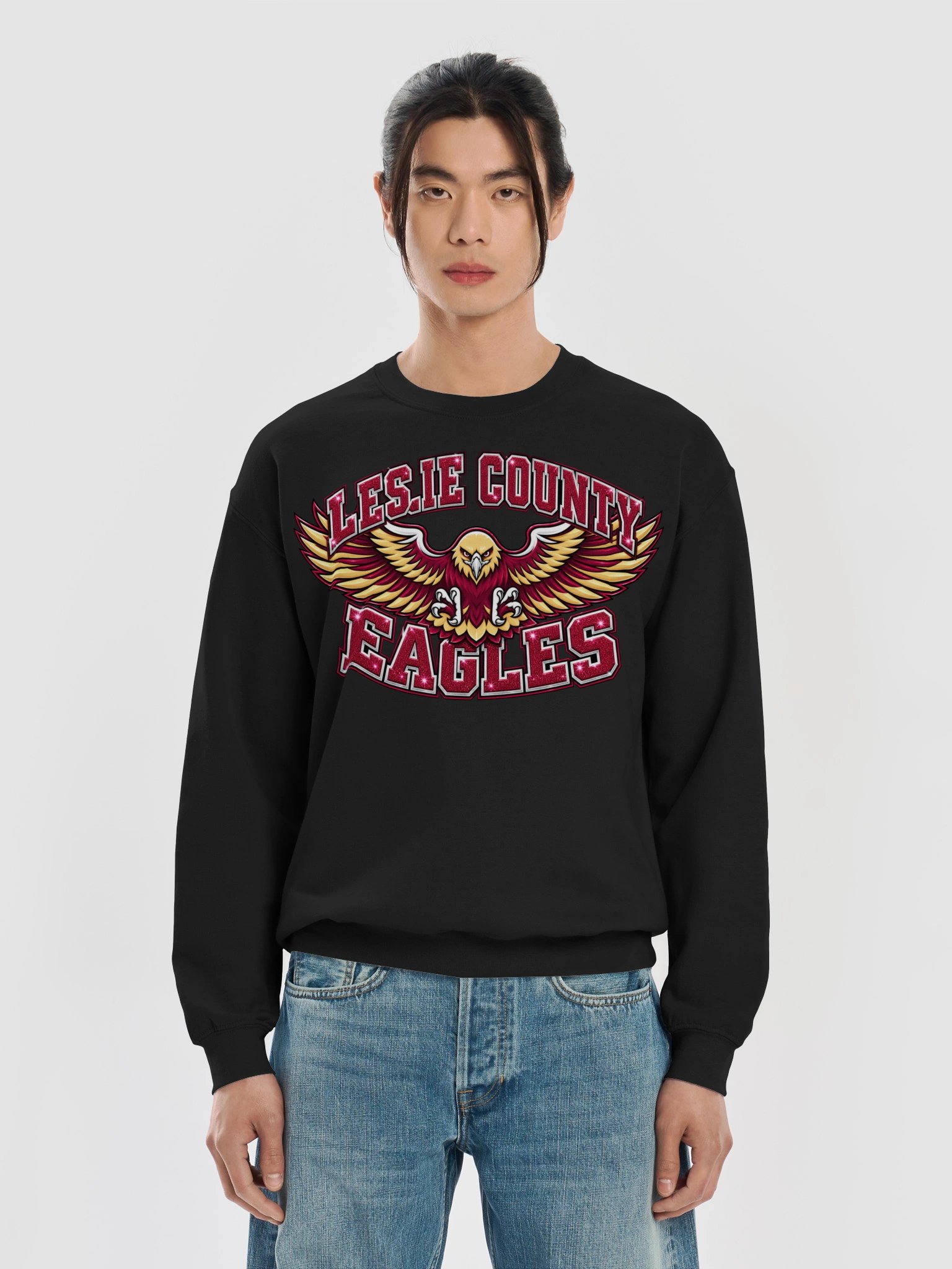 Faux Sequin Leslie County Eagles Sweatshirt product image (29)