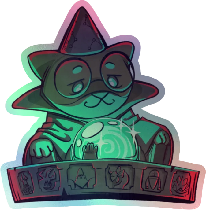 Ponder the Orb Holographic Sticker product image (1)