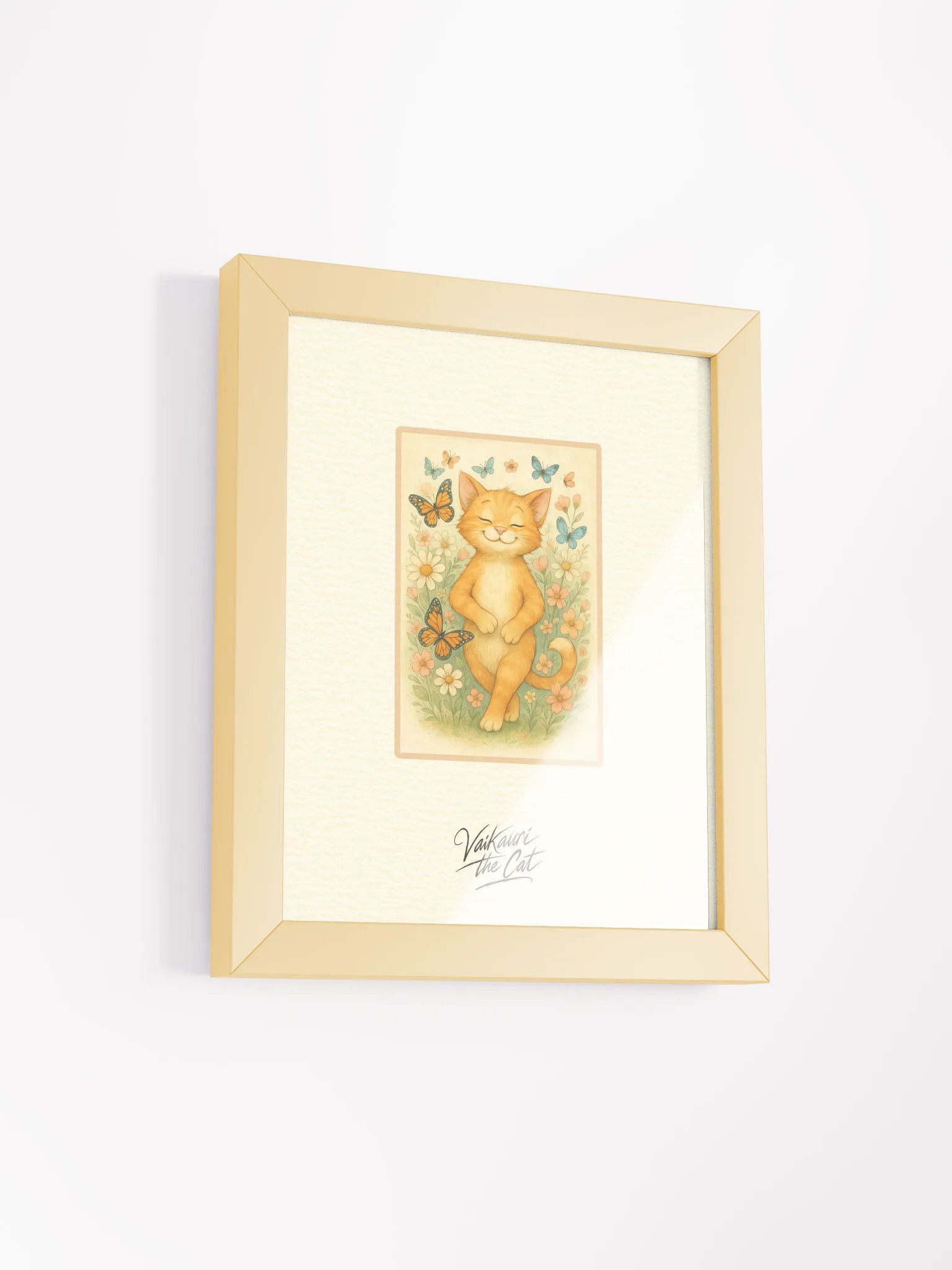 Vaikauri Cat Framed Artprint product image (4)
