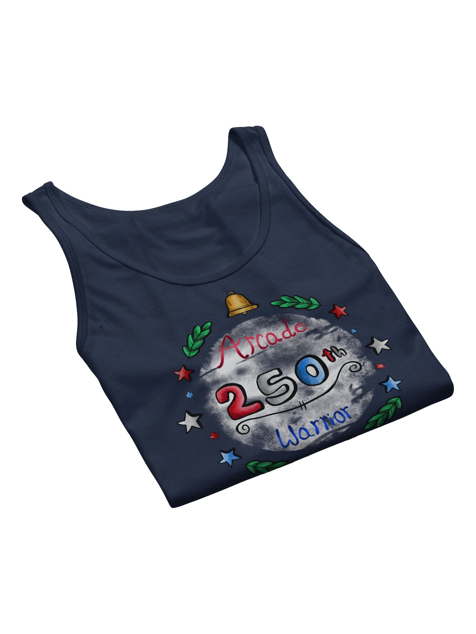 Arcade Warrior America 250 Logo Men's Tank Top product image (34)
