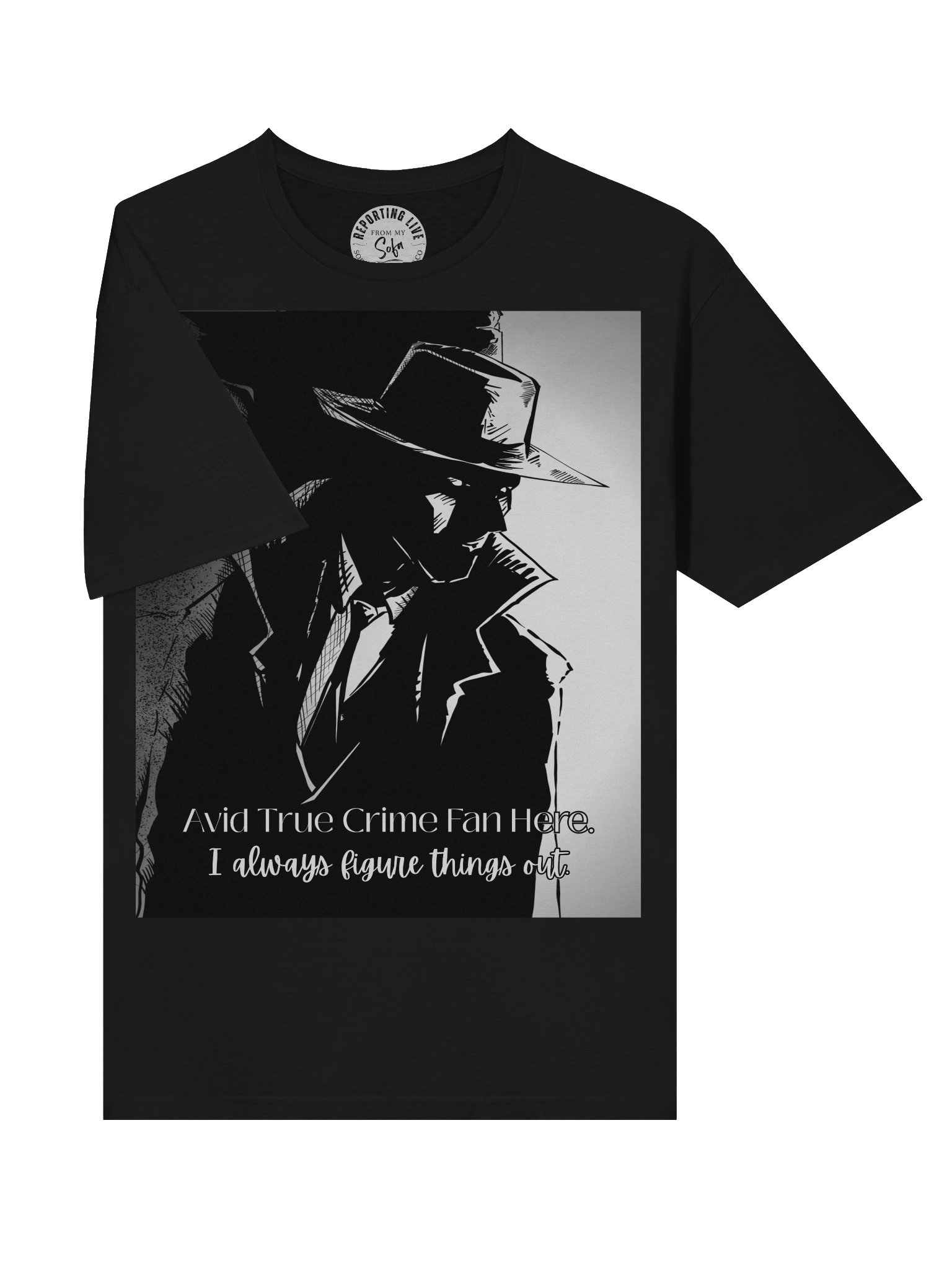 True Crime Fan Noir Detective Tee product image (7)