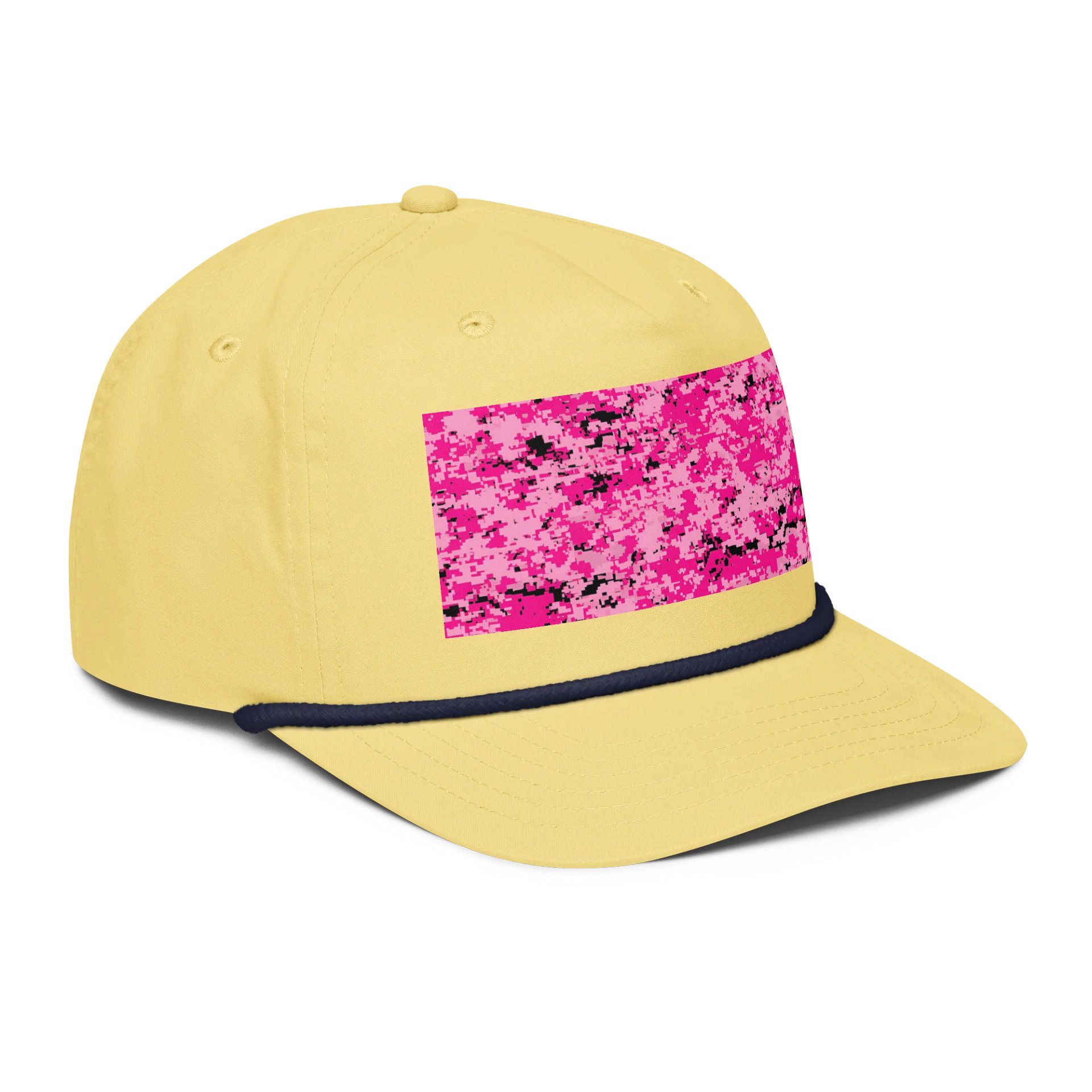 Pixel Pink Camo Golf Cap product image (4)