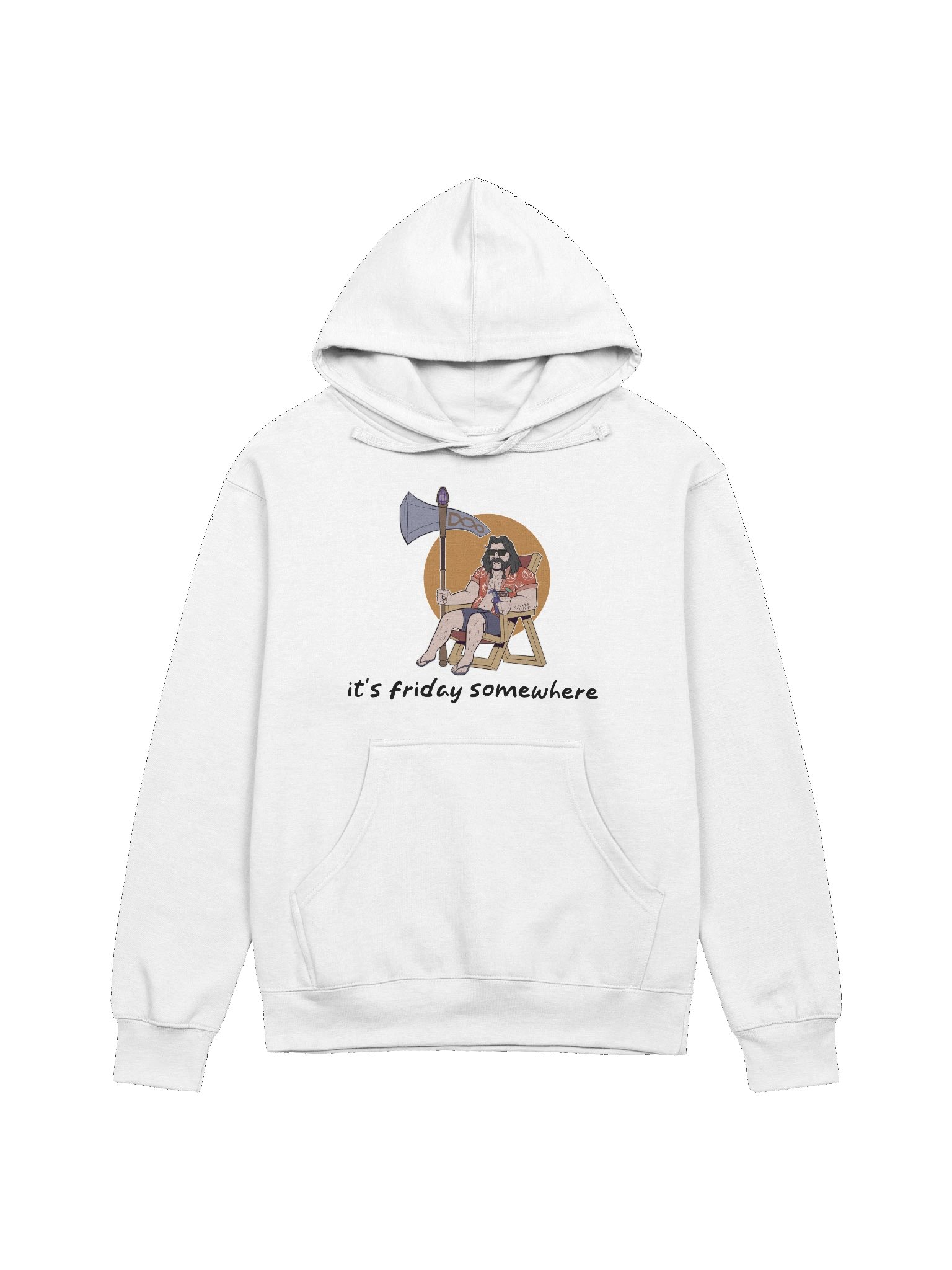 It's Friday Somewhere Hoodie (Black Text) product image (36)