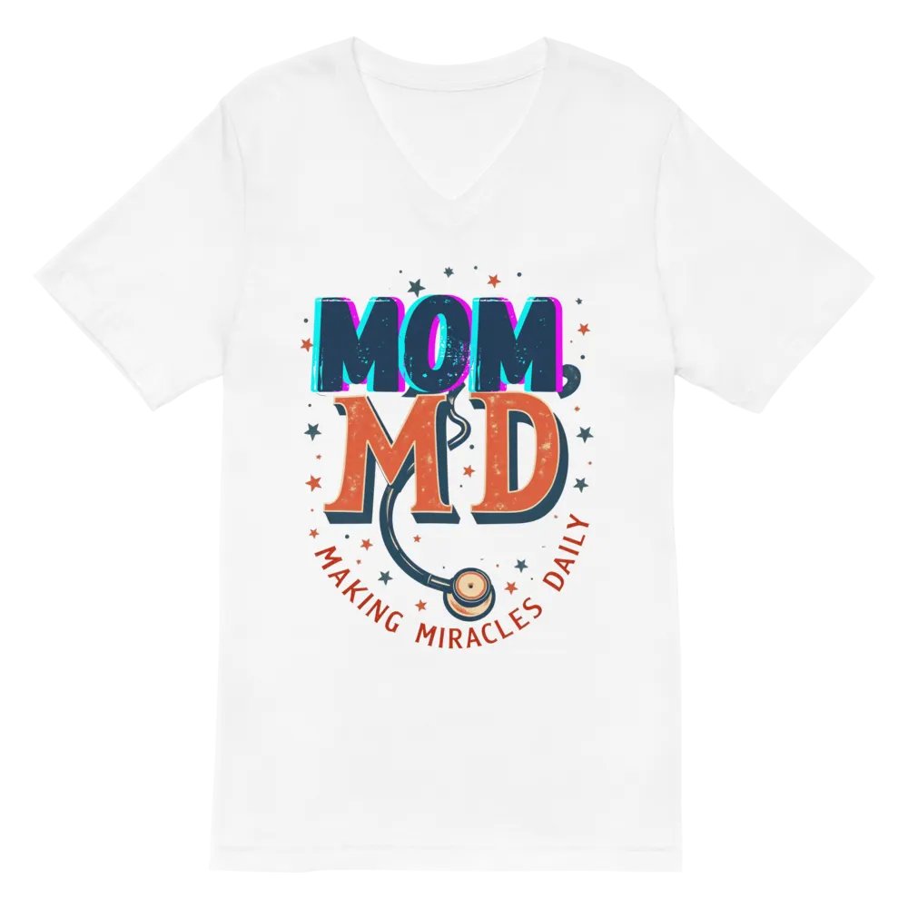 Miracle-Making Mom md V-Neck Tee product image (6)