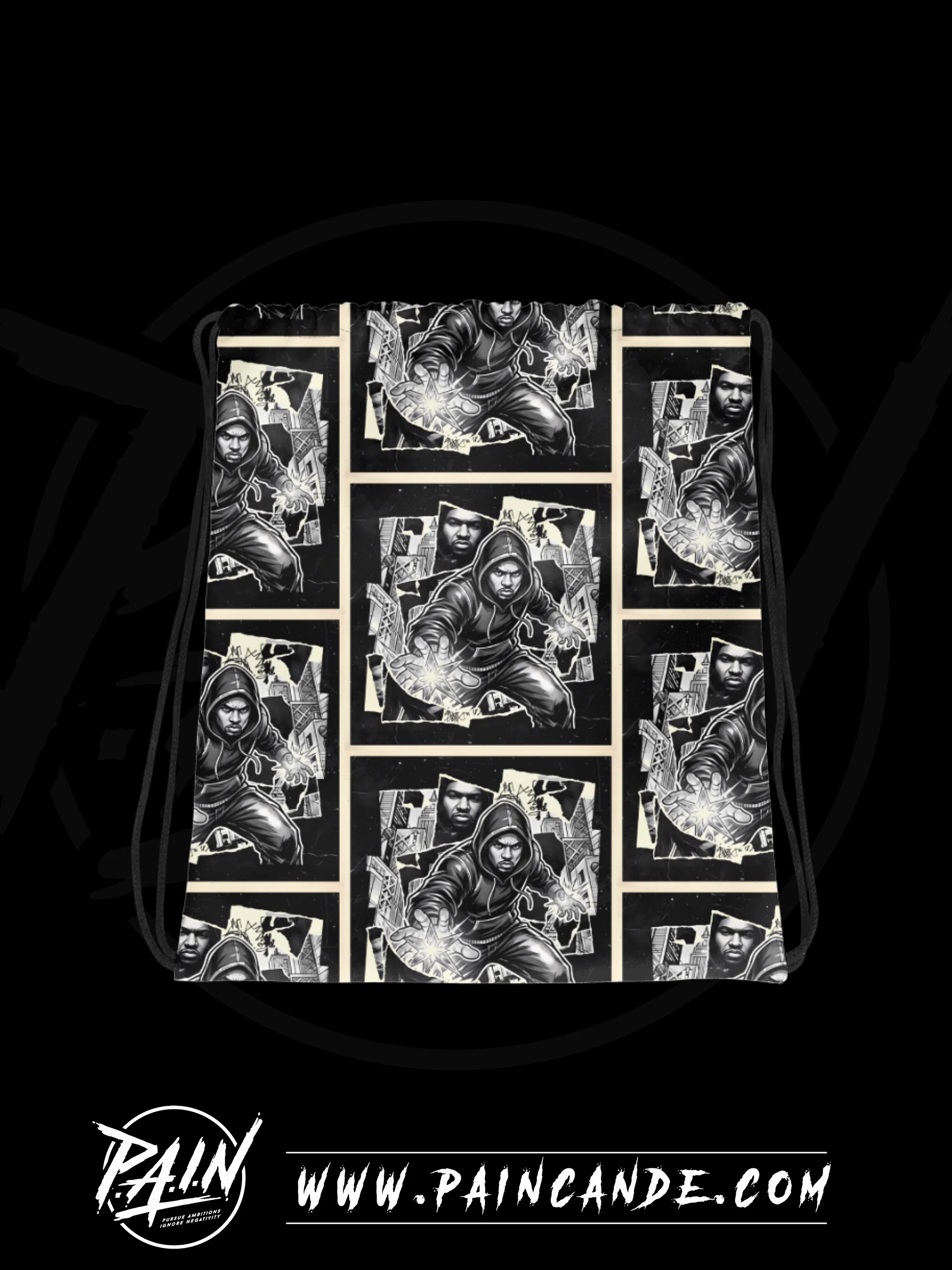 Hooded Hero Comic Drawstring Bag product image (1)