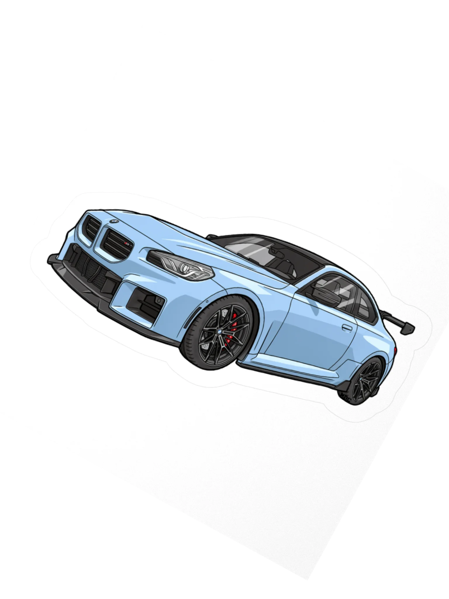 Zandvoort Blue BMW M2 Sticker (Retro, Sketch, Silhouette) product image (5)