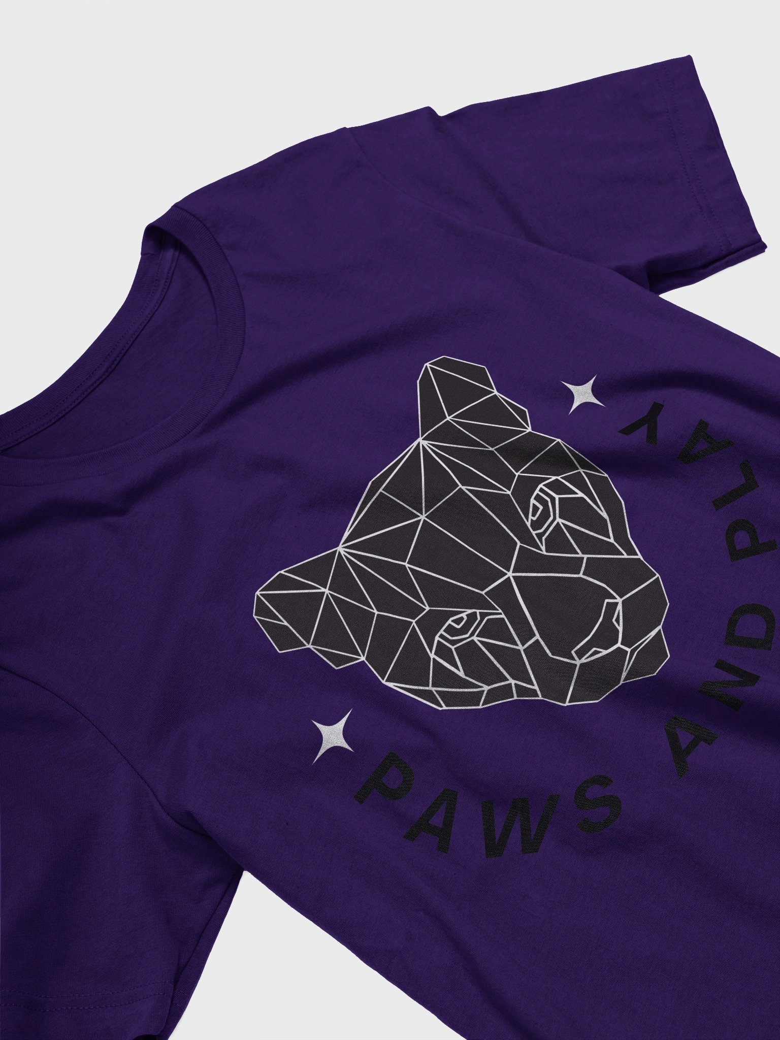 Geometric Big Cat Head T-Shirt product image (3)