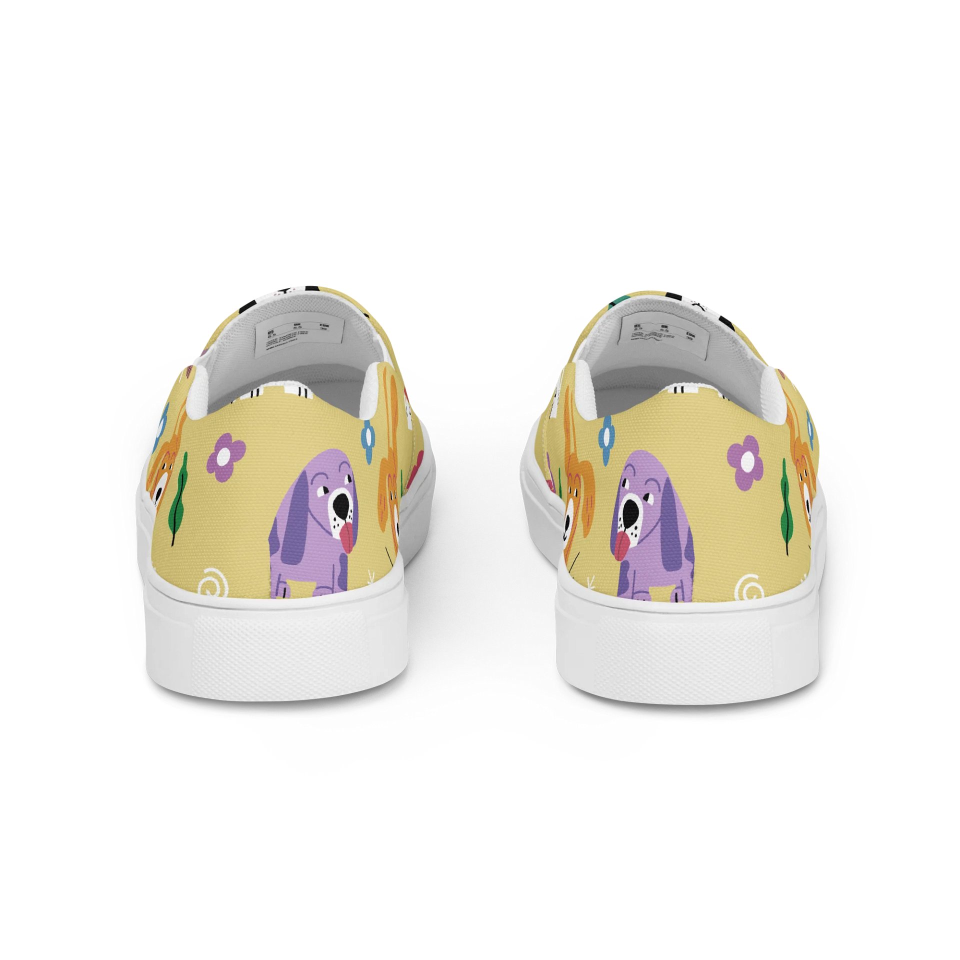 Whimsical Dog Print Slip-On Canvas Shoes product image (4)
