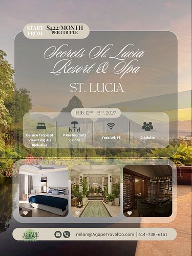 🌴❤️ VALENTINE’S DAY IN ST. LUCIA?! Baby, leave them $20 dead flowers AT HOME.

Retire that same old reservations. Chocolates ...