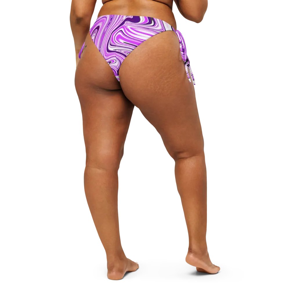String Bikini Bottom - Purple Digital Fluid Art product image (6)