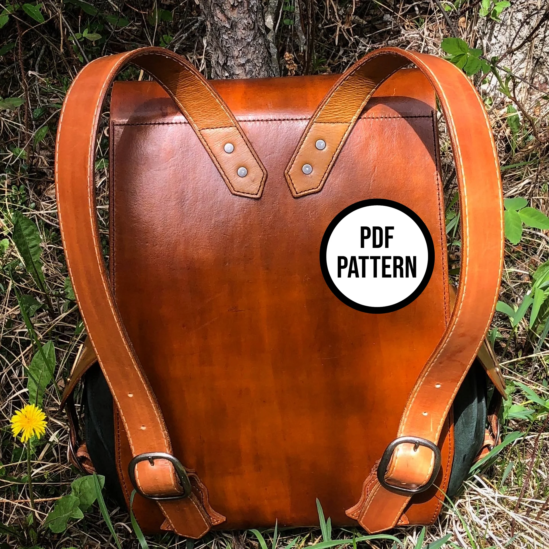 Hobbit Backpack PDF Pattern for Leatherwork product image (5)
