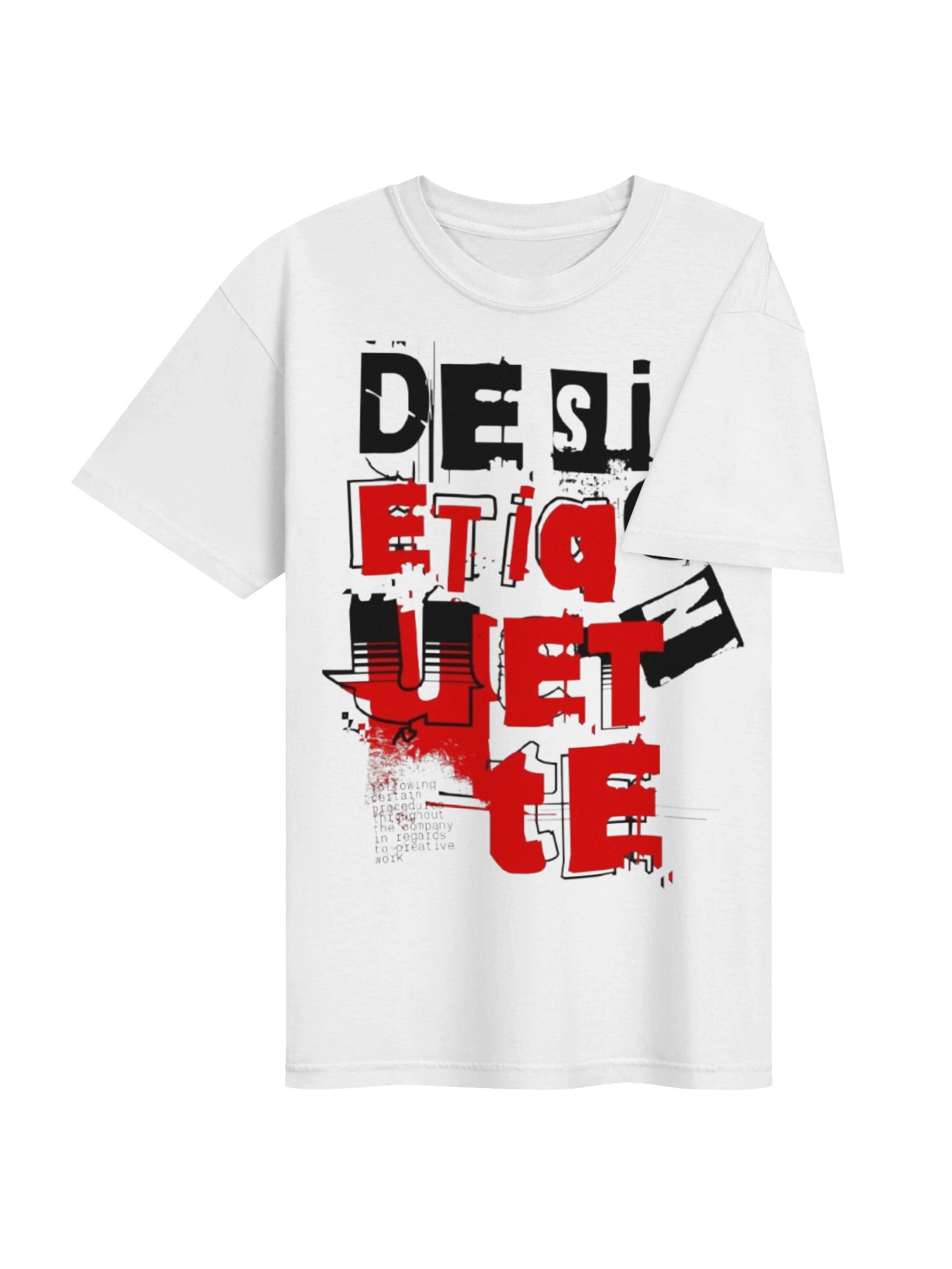 T-Shirt — Bold Red & Black Graphic Back Print product image (4)