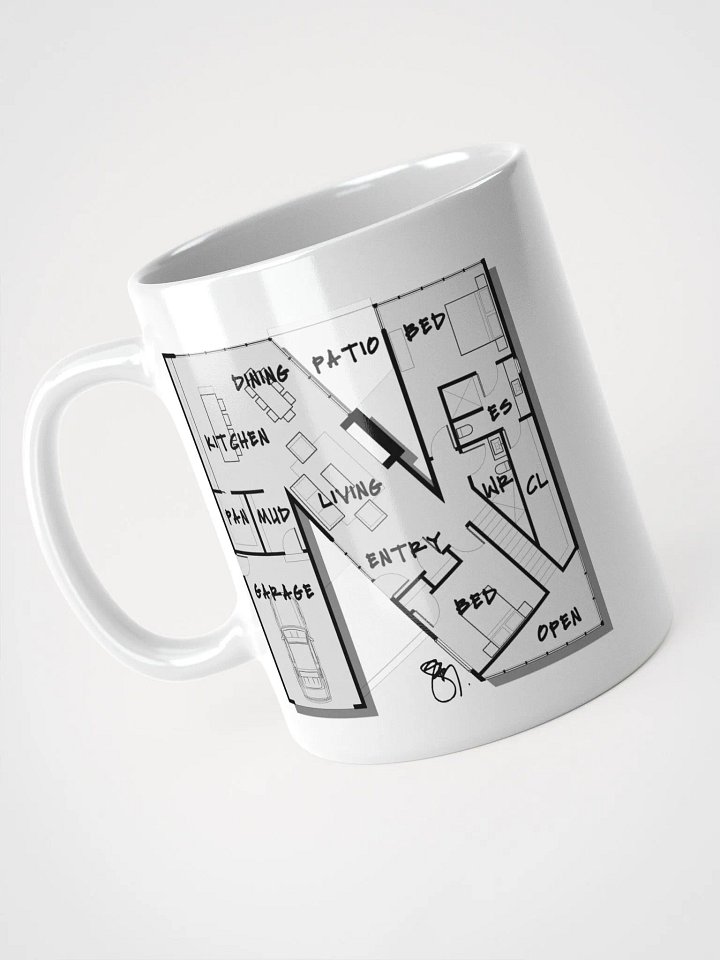 Alphabet Floor Plan Mug - N product image (2)