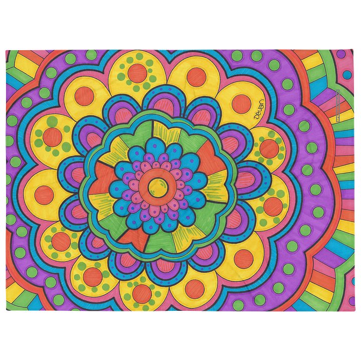 Rainbow Mandala Blanket product image (2)