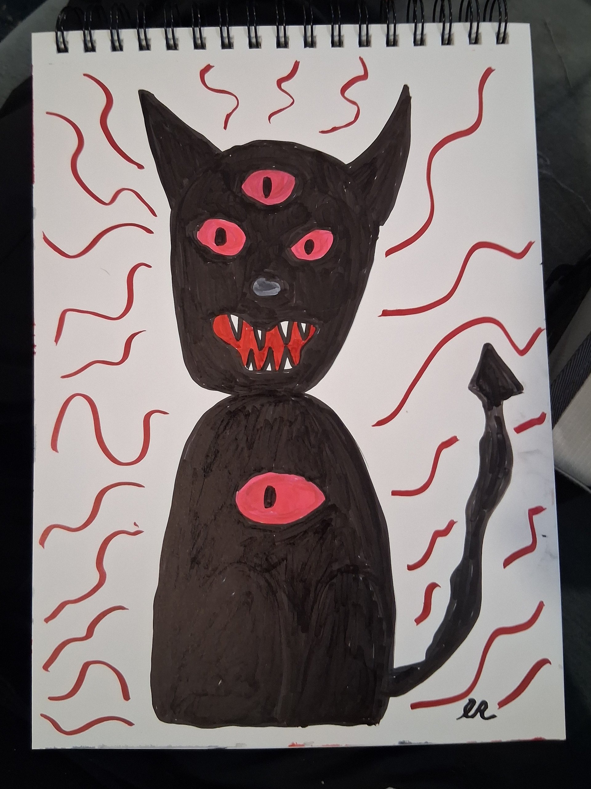Cat Ghoul Original Drawing product image (1)