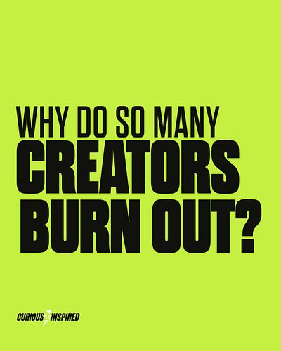 Most creators don't burn out because they run out of ideas. They burn out because they don't stop and ask, what am I actually...