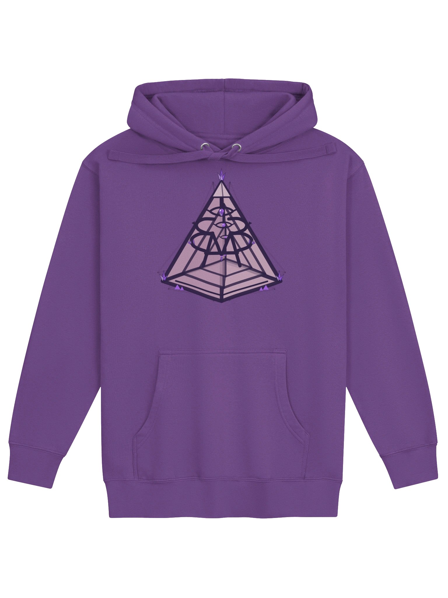 AMP-33 9D Pyramid Hoodie — Purple product image (1)