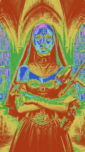 unholy paintball
Demonoc posessed nun fanatically loves paintballl