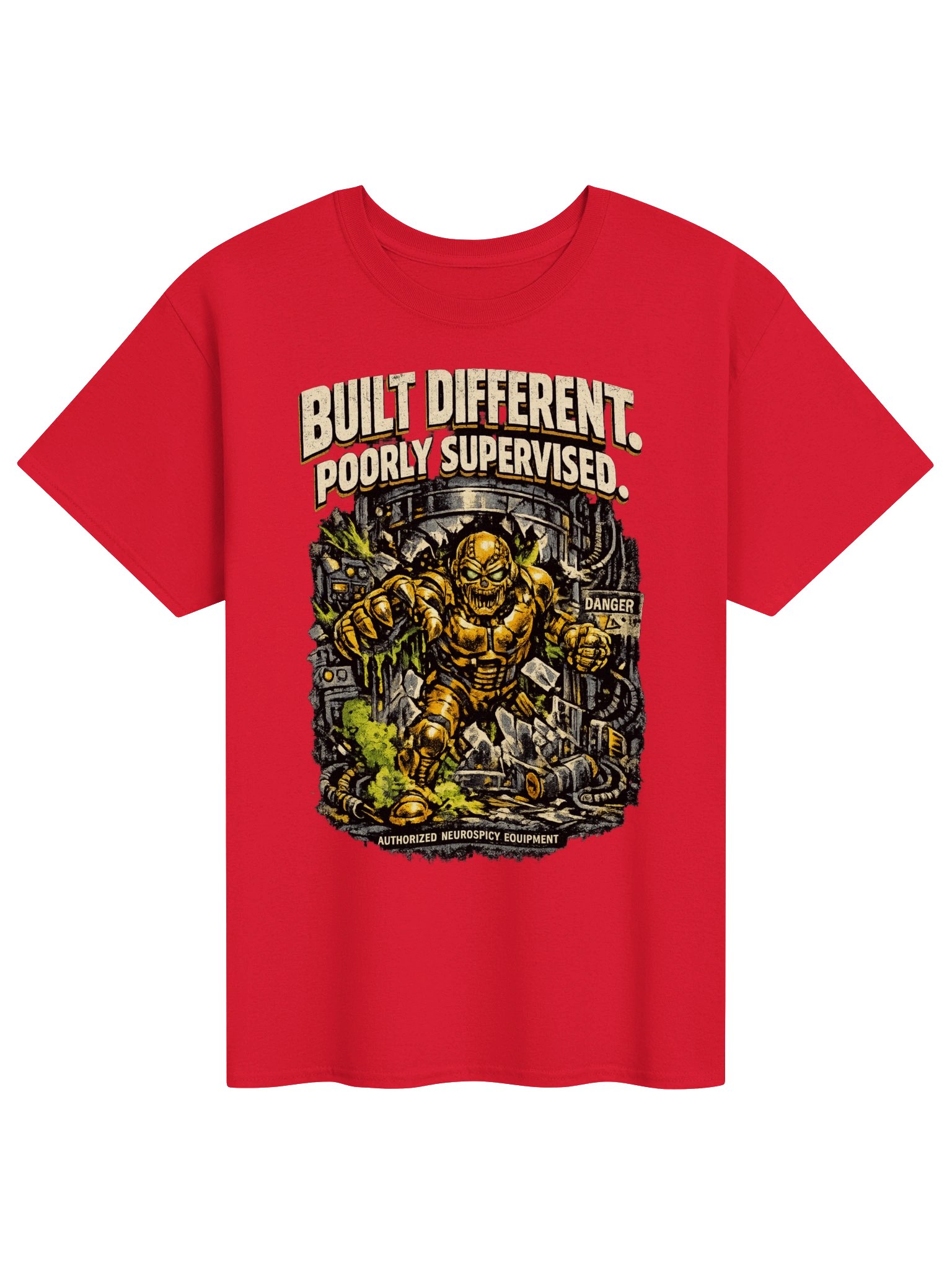 Built Different: Neurospicy Danger Tee product image (4)