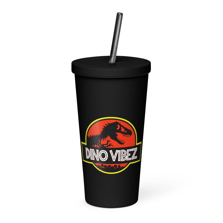 Jurassic Tumbler with straw product image (1)