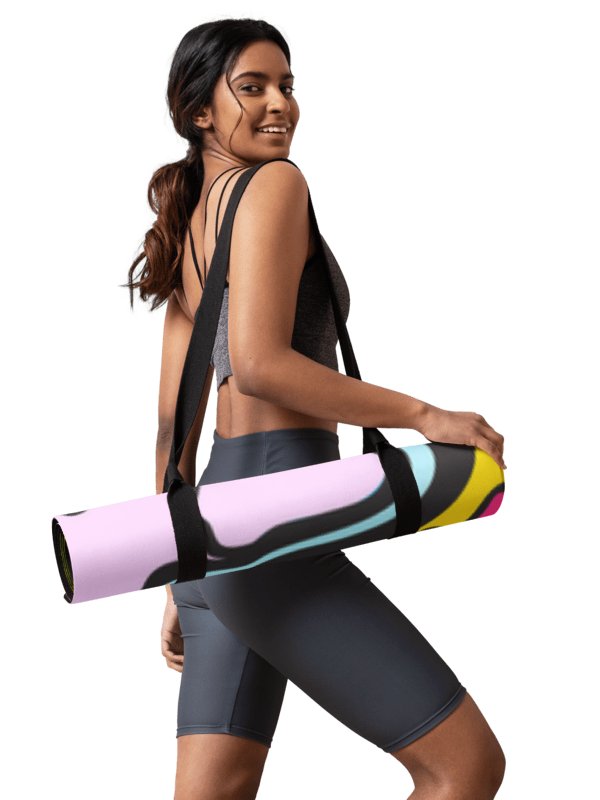 Vibrant Harmony Yoga Mat - Wave at Sunset product image (4)