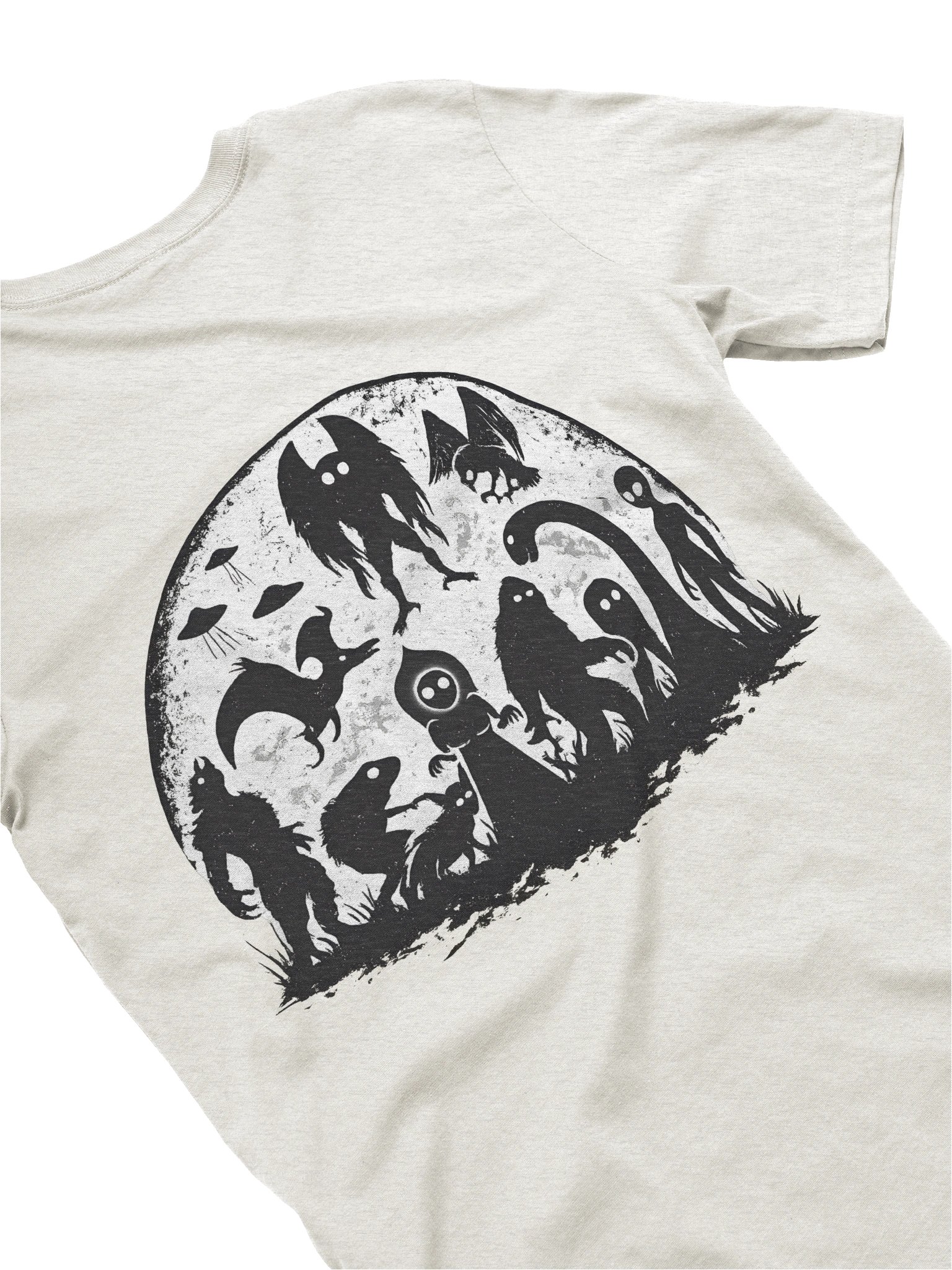 CRYPTID MOON W/ FRONT LOGO SUPER SOFT T-SHIRT (HEATHERED COLORS PT.2) product image (1)