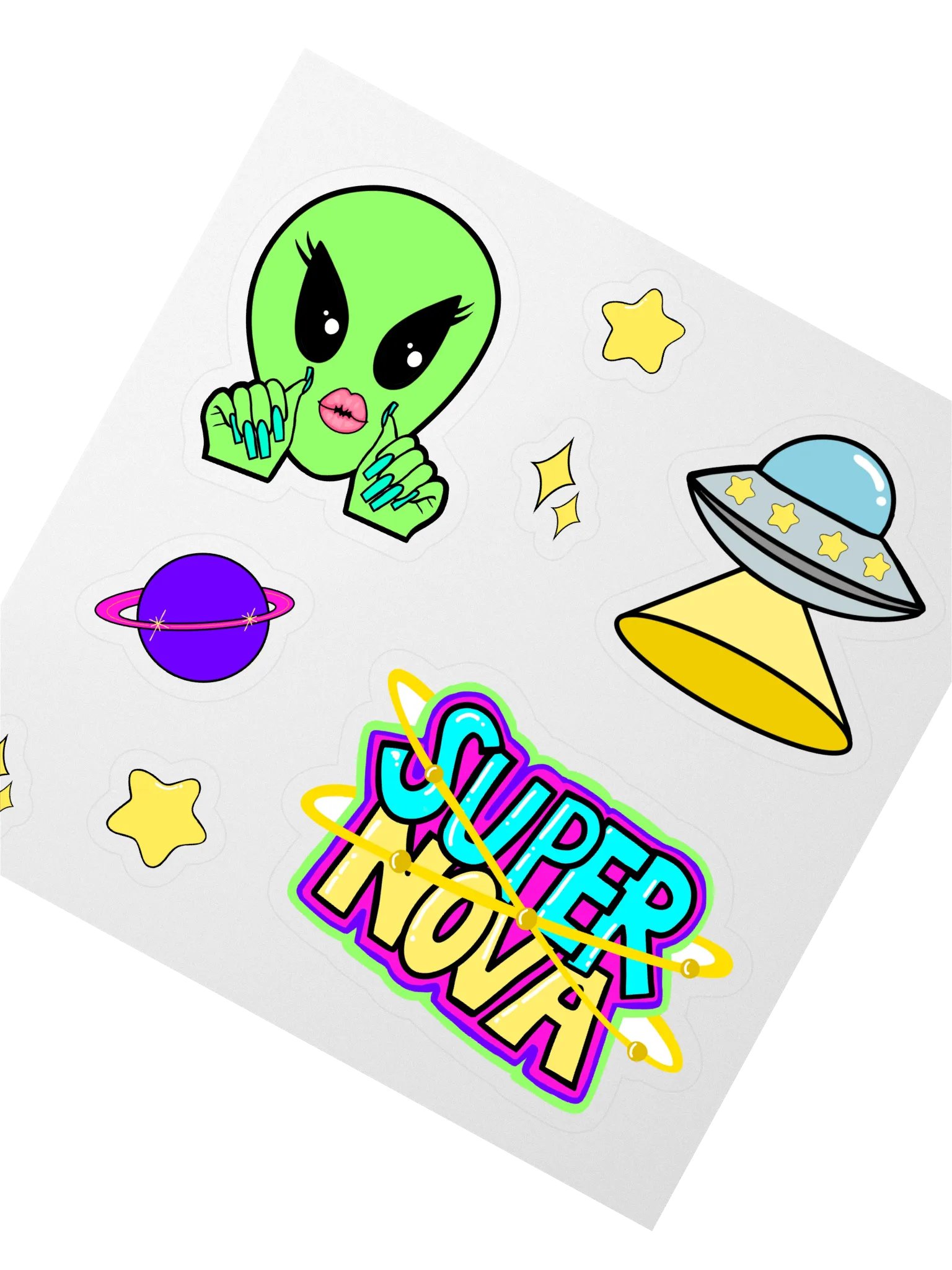 THE SPACE COLLECTION STICKER SHEET product image (2)